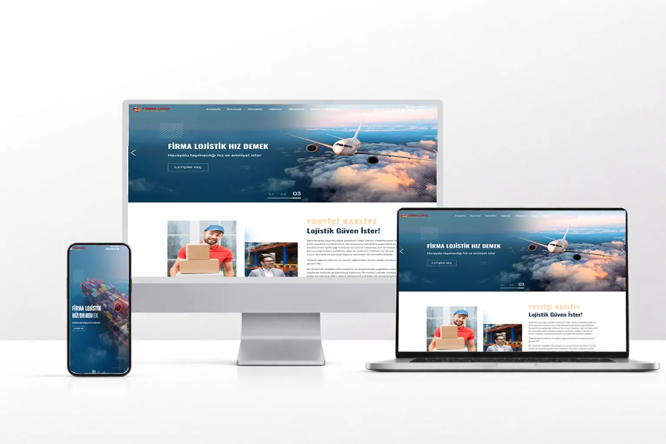 Lojistik Nakliyat Web Sitesi Paketi - Lojistik v2