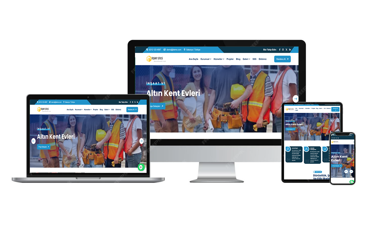 İnşaat Web Sitesi V2